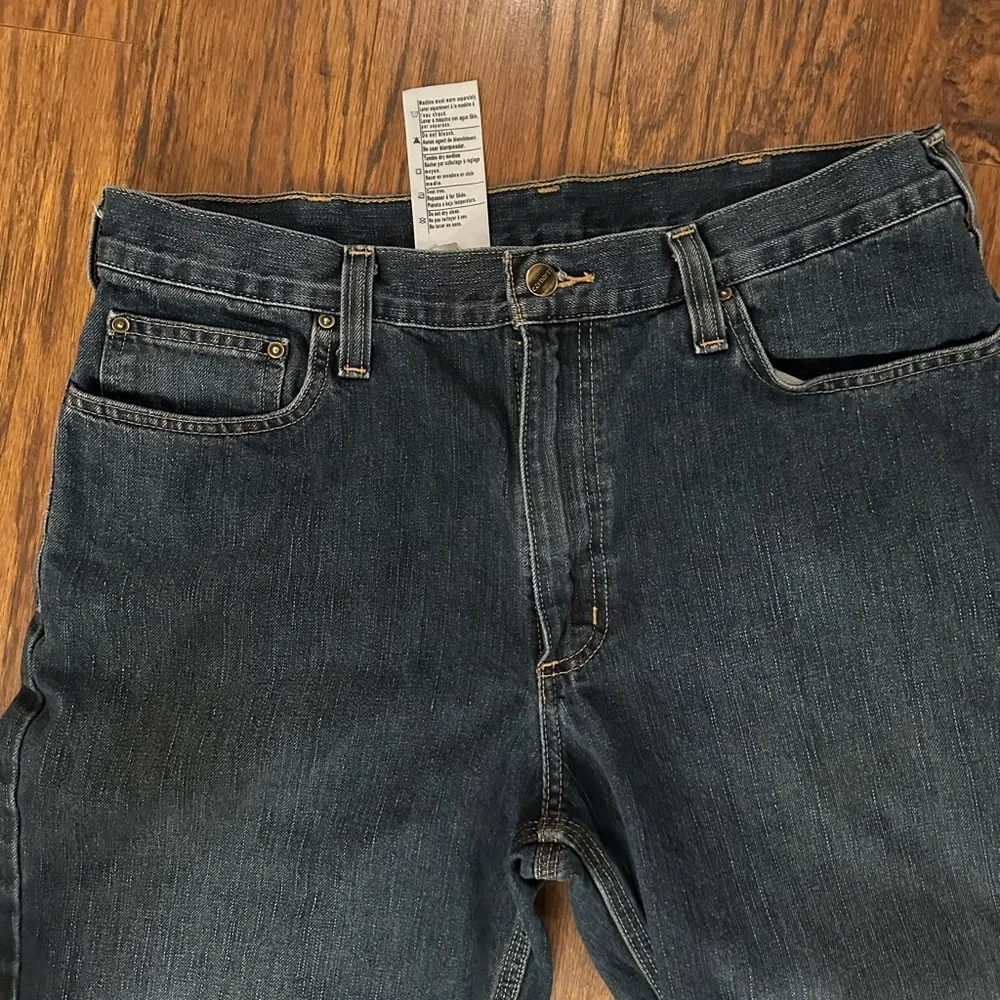 Carhartt Dark Blue Straight Jeans